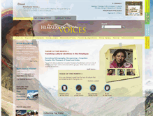 Tablet Screenshot of himalayanvoices.org